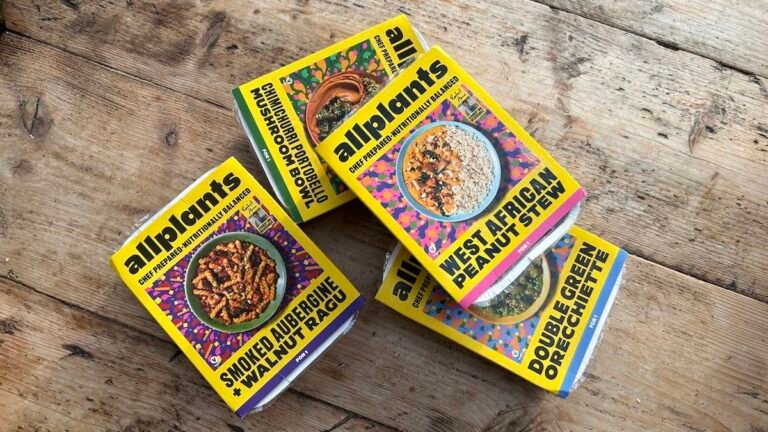 Some of the Allplants meals tested by the author