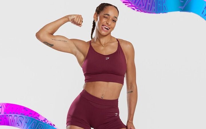 Woman modelling Gymshark kit