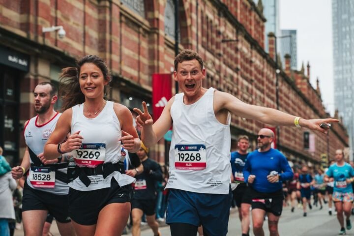 Runners in the 2023 Manchester Marathon